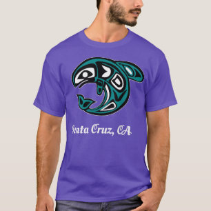Cruz Santa CA Native American Tribal Orca Killer W T-shirt