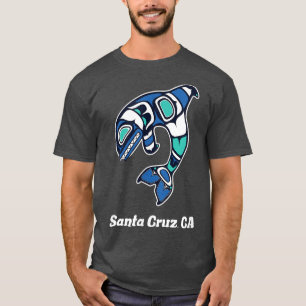 Cruz Santa CA Native American Tribal Orca Killer W T-shirt