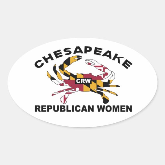 CRW-Sticker Ovale Sticker (Voorkant)