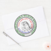 CRWM Hef het verbod op! Ronde Sticker (Envelop)