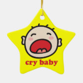 Cry Baby Keramisch Ornament (Achterkant)