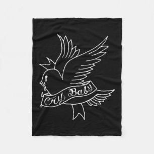 Cry Baby Tattoo Esthetische Crybaby Bird Fleece Deken