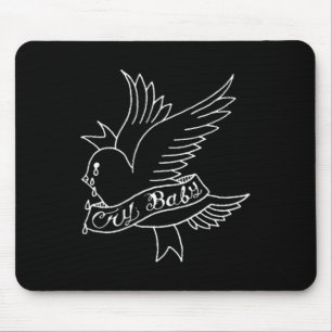 Cry Baby Tattoo Esthetische Crybaby Bird Muismat