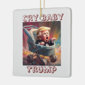Cry Baby Trump en céramique ornement (Gauche)