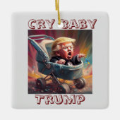 Cry Baby Trump en céramique ornement (Devant)