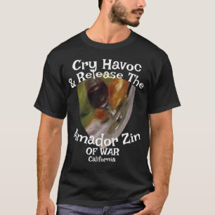 Cry Havoc Laat Amador Zin Oorlog Californië Vrij T-shirt