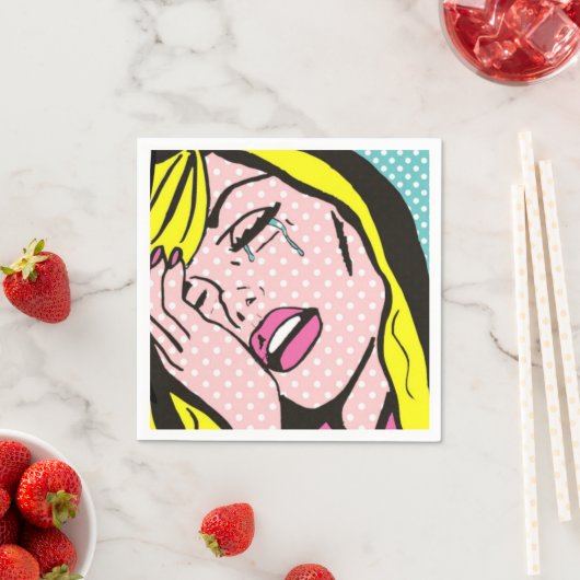 Cry Me a River Pop Art Papier Servetten (Insitu)