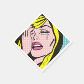 Cry Me a River Pop Art Papier Servetten (Hoek)