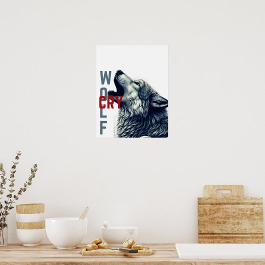 Cry Wolf Poster (Keuken)