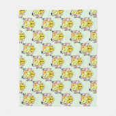 Crying Banana Cat Pattern Fleece Deken (Voorkant)