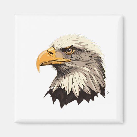 Crying Eagle magnet Magneet (Voorkant)