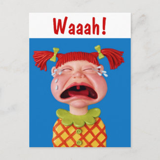 Crying Girl Briefkaart