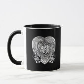 Crying Heart Classic - Skelet Handen Hart Mok (Links)