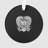 Crying Heart Classic - Skelet Handen Hart Ornament (voorkant)