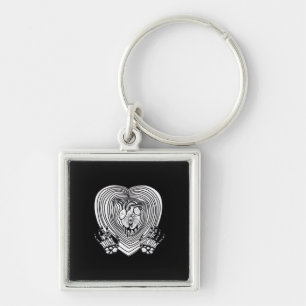 Crying Heart Classic - Skelet Handen Hart Sleutelhanger