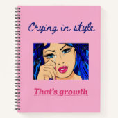 Crying in Style Notebook – Aesthetic Journal (Devant)