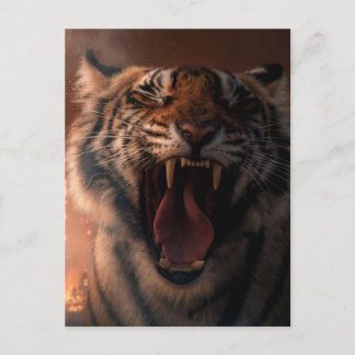 Crying Tiger - Postkarte Briefkaart