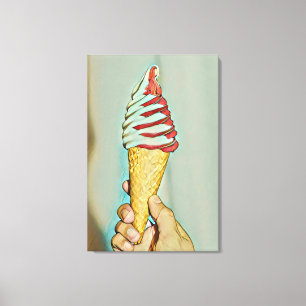 Crynose cream canvas afdruk