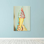 Crynose cream canvas afdruk (Insitu (Houten vloer))
