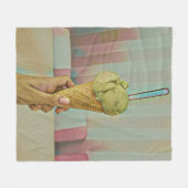 Crynose cream fleece deken (Voorkant (Horizontaal))