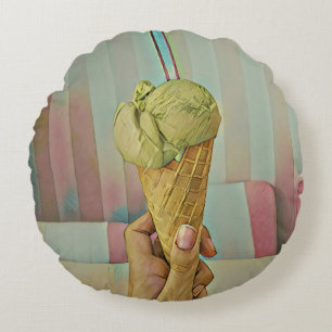Crynose cream rond kussen