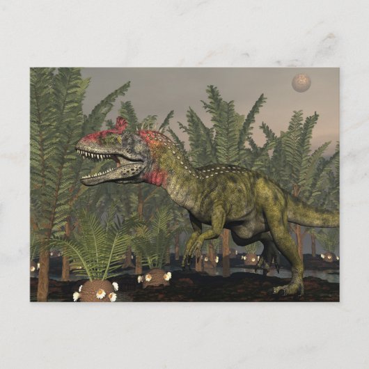 Cryolophosaurus dinosaur - 3D rendering Briefkaart (Voorkant)