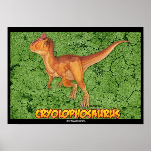 Cryolophosaurus-Poster Poster (Voorkant)