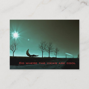 Cryptic Sun Beams Photo Art Visitekaartjes