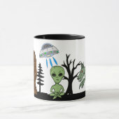Cryptid Big Foot, Chupacabra, Alien, UFO Mok (Midden)
