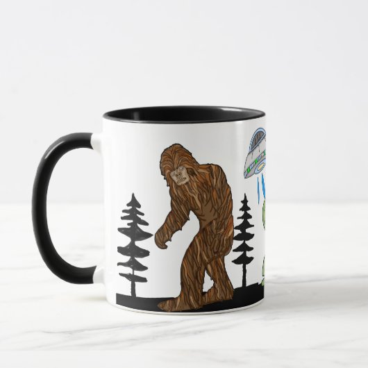 Cryptid Big Foot, Chupacabra, Alien, UFO Mok (Links)