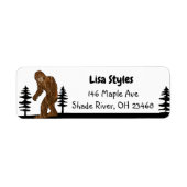 Cryptid Bigfoot Sasquatch Ape Man Etiket (Voorkant)