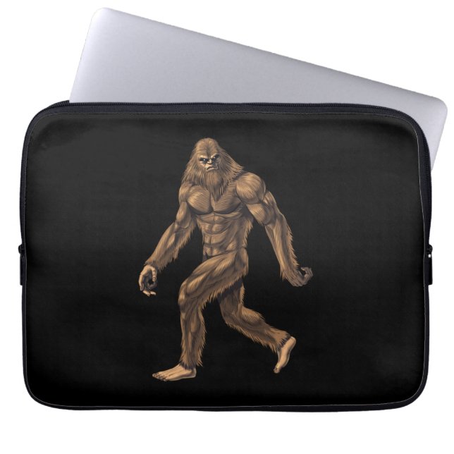 Cryptid Creature Bigfoot Laptop Sleeve (Voorkant)
