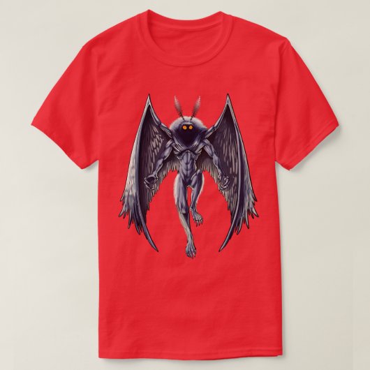 Cryptid Creature Mothman T-shirt (Design voorkant)