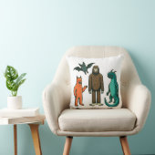 Cryptid Friends: Bigfoot, Chupacabra, enz. Kussen (Stoel)