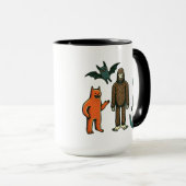 Cryptid Friends : Bigfoot, Chupacabra, etc. Mug (Devant droit)