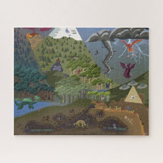 Cryptid Hide-and-Seek Legpuzzel (Horizontaal)