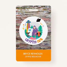 Cryptid Researcher Party Badge