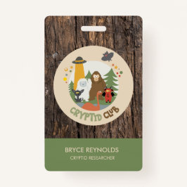 Cryptid Researcher Party Badge