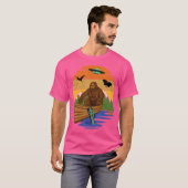 Cryptid River Bigfoot Tshirt Avec Ufo Sea Creator (Devant entier)