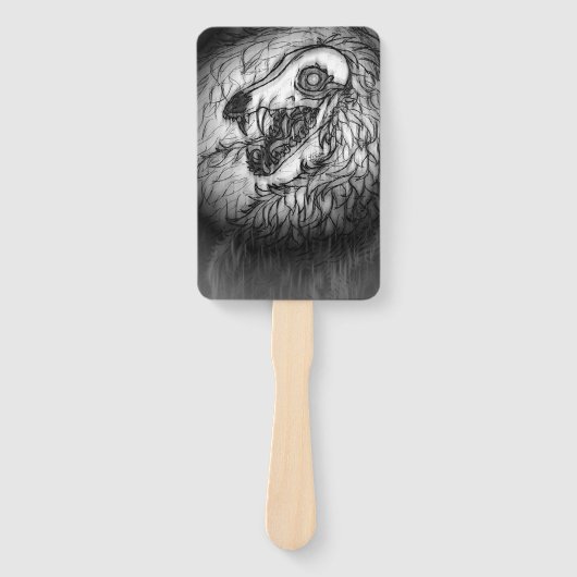Cryptid: Sneeuw Wasset schets Handwaaier (Voorkant)