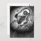 Cryptid: Snow Wasset Sketch Briefkaart (Voorkant / Achterkant)
