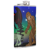 Cryptid, UFO, Big Foot, Chupacabra, Alien Mothman Heupfles (Rechts)