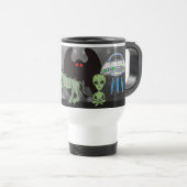 Cryptid, UFO, Big Foot, Chupacabra, Alien Mothman Reisbeker (Voorkant rechts)