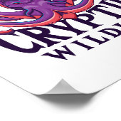 Cryptid Wildlife Cryptozoology beschermen Poster (Hoek)