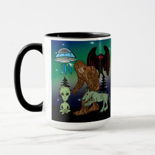 Cryptiden, Bigfoot, Sasquatch, Mothman, Alien, UFO Mok