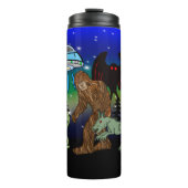 Cryptiden, Bigfoot, Sasquatch, Mothman, Alien, UFO Thermosbeker (Voorkant)