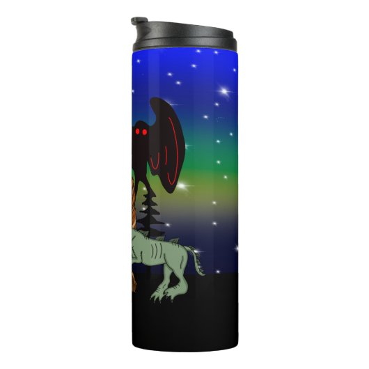 Cryptiden, Bigfoot, Sasquatch, Mothman, Alien, UFO Thermosbeker (Geroteerd rechts)