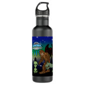 Cryptiden, Bigfoot, Sasquatch, Mothman, Alien, UFO Waterfles (Voorkant)