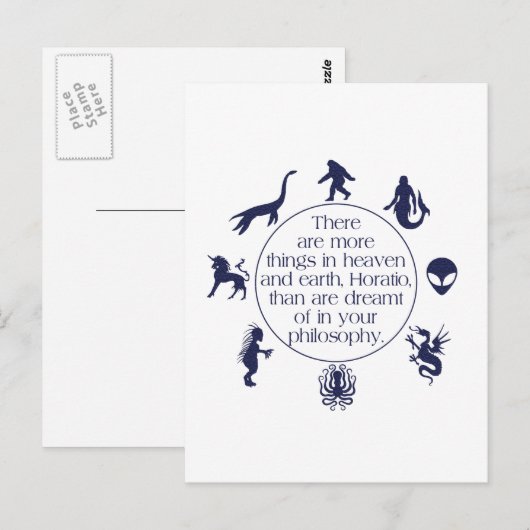 cryptiden briefkaart (Voorkant / Achterkant)