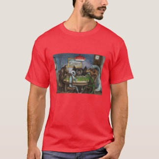 Cryptiden die poker spelen jongen t-shirt